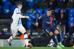 Video bóng đá Real Sociedad - PSG: Mbappe tỏa sáng, vé tứ kết về tay (Cúp C1)