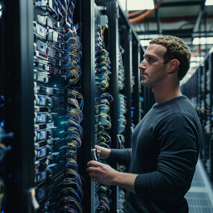 Thậm chí Mark Zuckerberg còn đăng bức ảnh này kèm chú thích ông sẽ là vị cứu tinh cho mọi người.