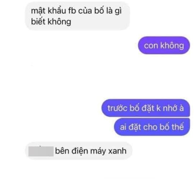 Các bậc phụ huynh tìm đến con cái khi quên mật khẩu Facebook.