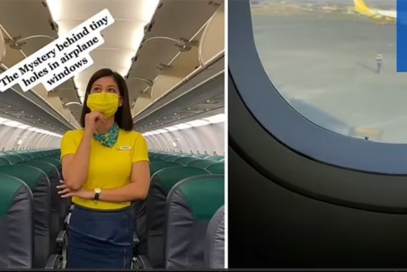 Nhân viên hàng không tiết lộ về những lỗ nhỏ trên cửa sổ máy bay