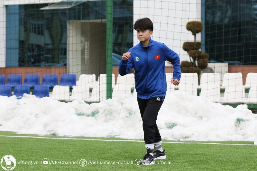 Như Quỳnh có thể sẽ trở lại ở trận đấu với U20 nữ CHDCND Triều Tiên. (Ảnh: VFF)