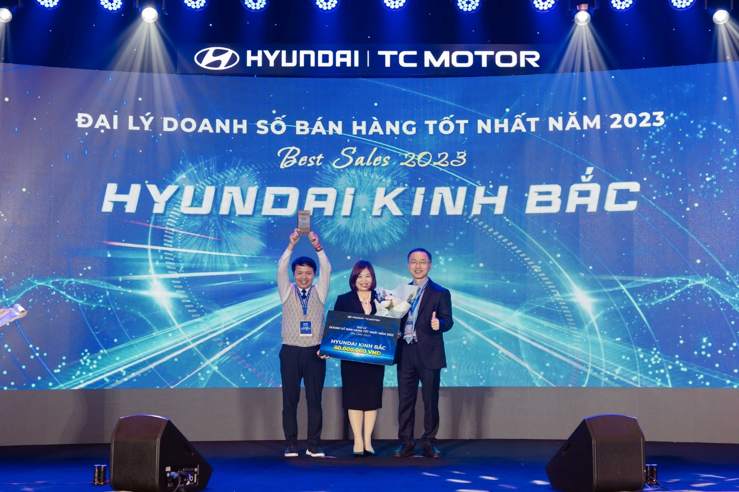 Hyundai Kinh Bắc được trao danh hiệu “Đại lý doanh số bán hàng tốt nhất năm 2023 (BEST SELLLER) của Hyundai Thành Công Thương Mại