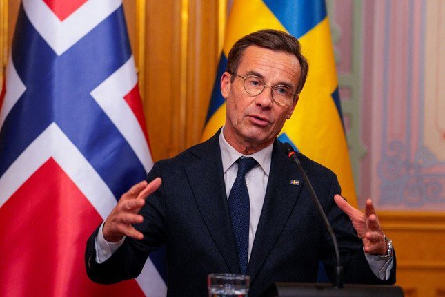 Thủ tướng Thụy Điển Ulf Kristersson. Ảnh: Reuters