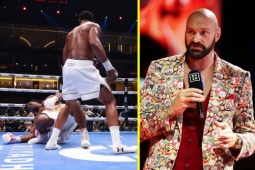 Thể thao - Tyson Fury &quot;lặng người&quot; chứng kiến Joshua dễ dàng hạ knock-out Ngannou