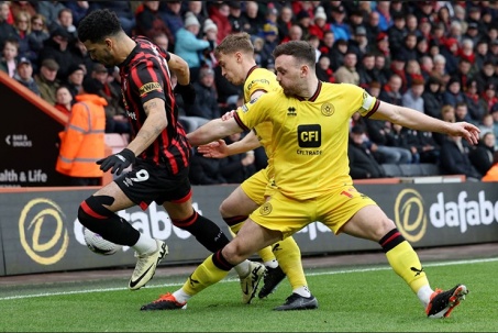 Trực tiếp bóng đá Bournemouth - Sheffield United: Chủ nhà gỡ hòa (Ngoại hạng Anh) (Hết giờ)