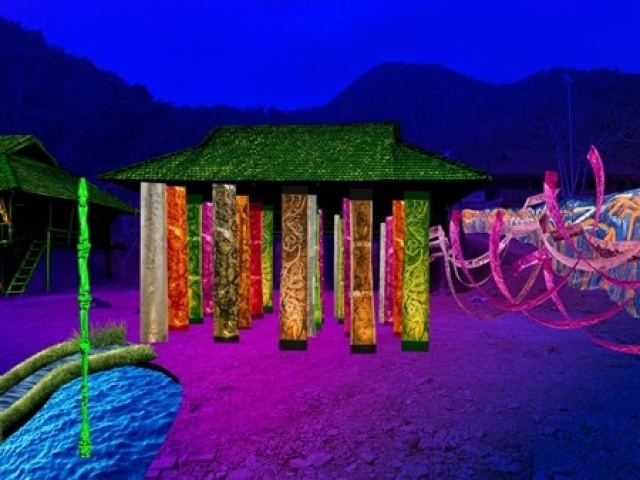 Du lịch - Nghệ thuật thực cảnh "Huyền tích Uva" - điểm nhấn đặc sắc tại Lễ hội Hoa Ban