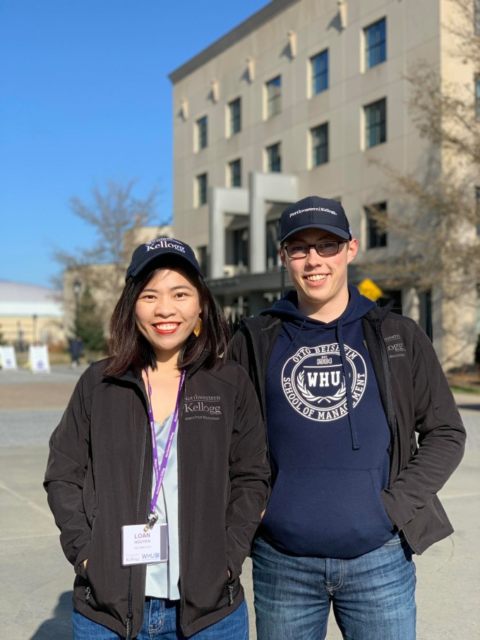 Loan và Jan trong khóa học International module tại Mỹ, tháng 11/2019. Ảnh: Nhân vật cung cấp