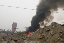 Tin tức trong ngày - Cận cảnh nơi bị cho là ô nhiễm không khí nặng nhất Hà Nội