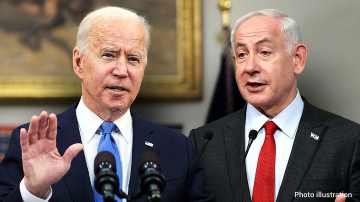 Thủ tướng Israel Benjamin Netanyahu (phải) và Tổng thống Mỹ Joe Biden. Ảnh: Getty