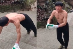 Bạn trẻ - Cuộc sống - Choáng với thân hình của cụ ông 70 tuổi, thanh niên cũng phải ghen tị