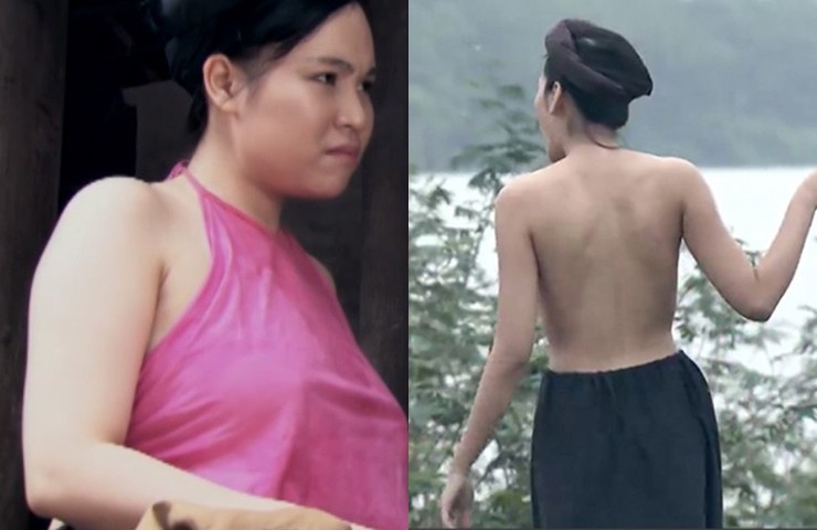 Thanh Hương và Trương Phương từng vào vai cô gái quê trong dự án phim truyền hình 'Thương nhớ ở ai' năm 2017.  Những phân cảnh mặc áo yếm không phòng hộ trên phim trở thành tâm điểm tranh cãi tại thời điểm đó.
