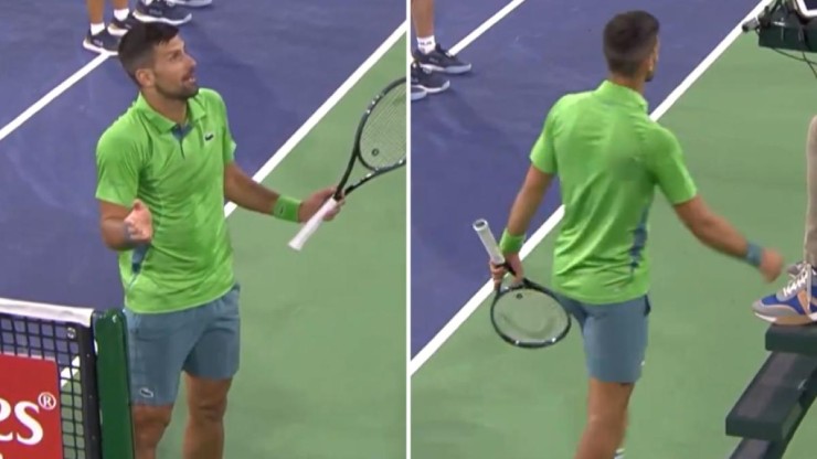Djokovic phàn nàn với trọng tài sau khi bị tay vợt trẻ "lừa"