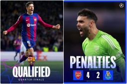 Lộ diện 6 anh hào tứ kết cúp C1: Barca sánh vai cùng Real, Arsenal vất vả đoạt vé