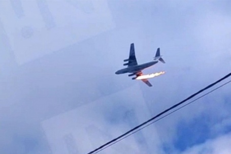 VIDEO: II-76 Nga chở 15 người rơi khi vừa cất cánh