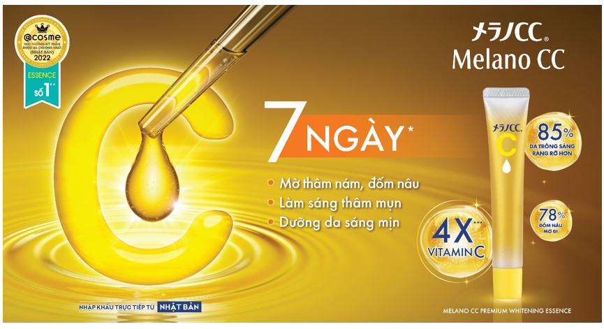 &nbsp; Tinh chất dưỡng trắng cao cấp Melano CC Premium Essence