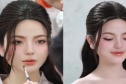 Làm đẹp - Vợ Quang Hải gây chú ý với gương mặt như "búp bê sống" đi thử áo cưới