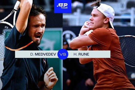 Trực tiếp tennis Medvedev - Rune: Medvedev chốt hạ trận đấu (Indian Wells) (Kết thúc)