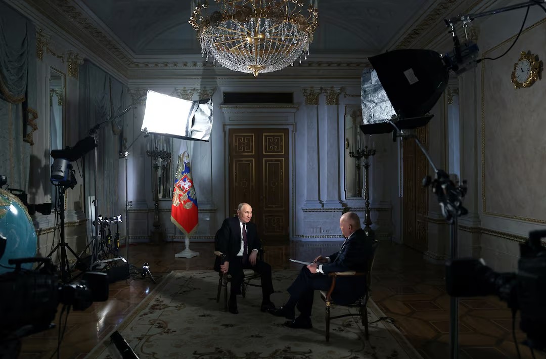 Ông Putin có cuộc phỏng vấn quan trọng hôm 13/3 (ảnh: Reuters)
