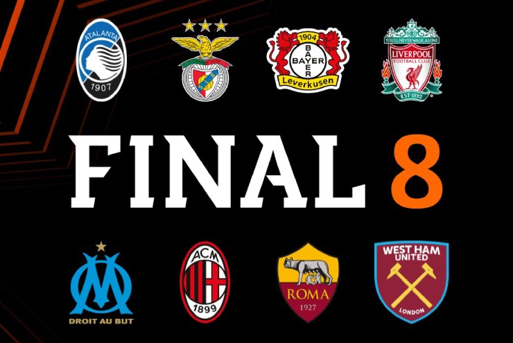 8 đội bóng lọt vào tứ kết Europa League 2023/24 đã lộ diện