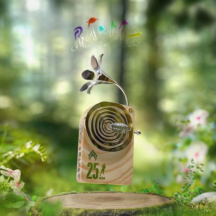 Huy chương cho những người hoàn thành cự ly đăng ký.