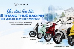 Thế giới xe - Mua xe máy điện Vinfast được tặng liền tới 5 tháng gói thuê pin