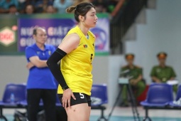 Thể thao - "Chân dài" bóng chuyền Trung Quốc cao 1m94 ra mắt ấn tượng, giúp Long An thắng Vietinbank