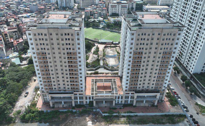 Nhà ở xã hội Khu ngoại giao đoàn, phía tây Hà Nội. Ảnh: Ngọc Thành
