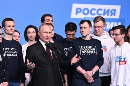 Ông Putin phát biểu sau tin chiến thắng áp đảo trong bầu cử
