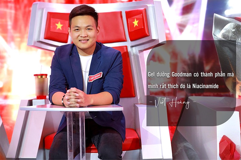 Siêu trí tuệ Hà Việt Hoàng khen ngợi hết lòng: “Gel dưỡng Goodman có thành phần mà mình rất thích đó là Niacinamide”