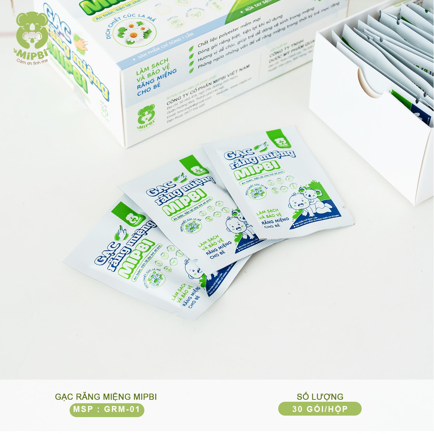 Gói nhỏ tiện lợi đảm bảo vệ sinh khi sử dụng