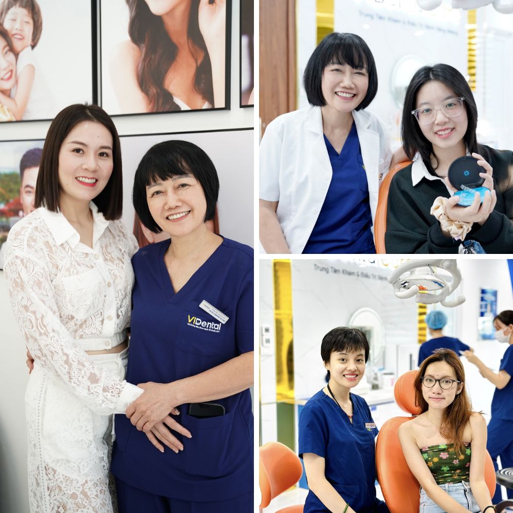 Khách hàng hài lòng khi niềng răng tại Nha khoa ViDental Hà Nội