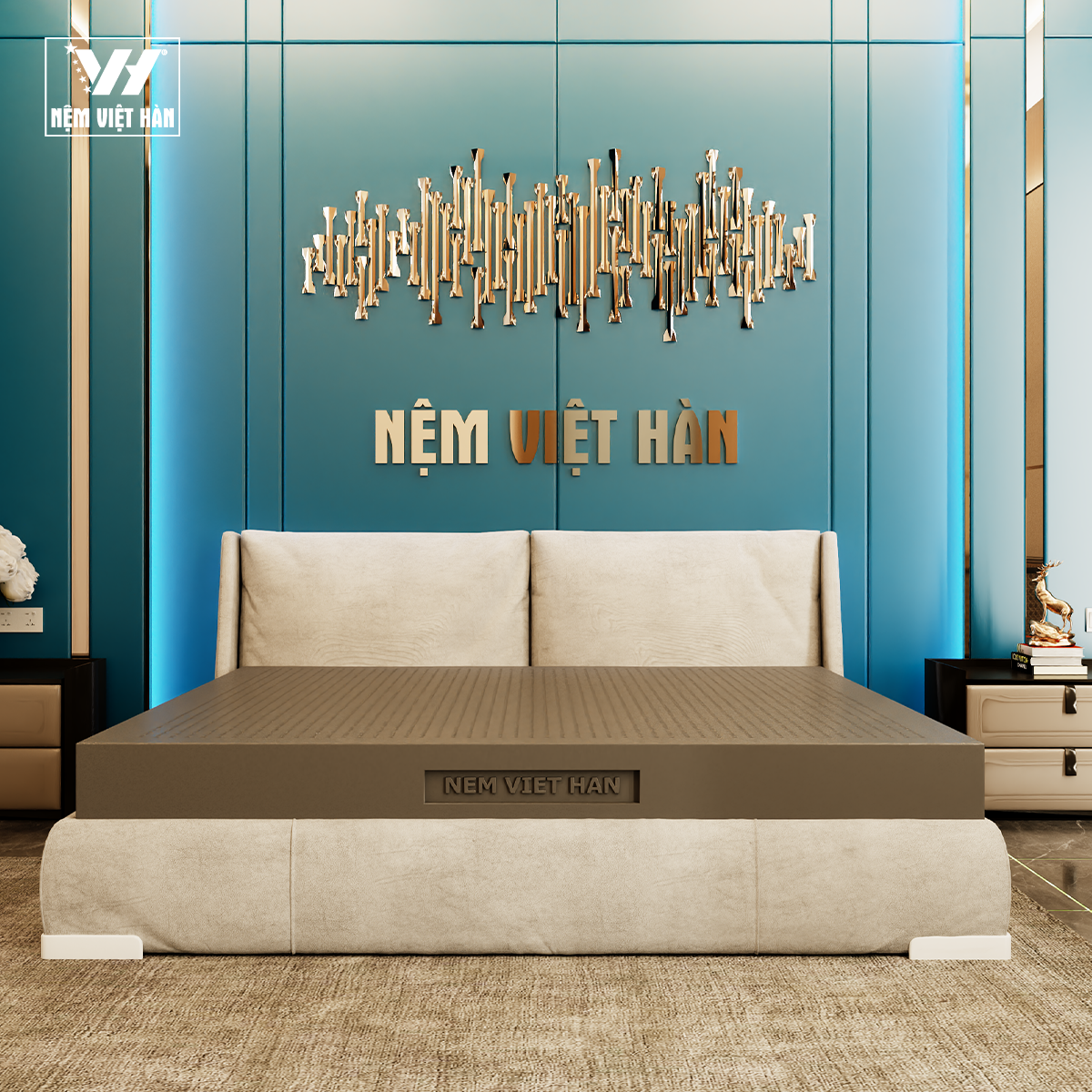 Nệm cao su thiên nhiên Việt Hàn Diamond - Đột phá mới mang đến giấc ngủ thanh sạch, lành tính