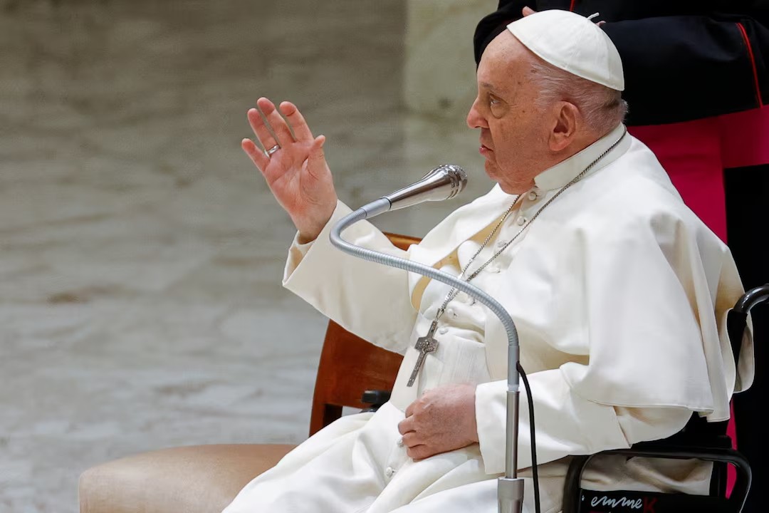 Đức Giáo hoàng Francis&nbsp;kêu gọi đàm phán, chấm dứt xung đột ở Ukraine và Dải Gaza (ảnh: Reuters)