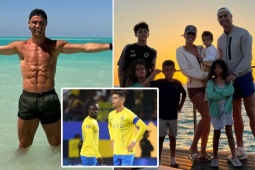 Bóng đá - Ronaldo khoe &quot;6 múi&quot;, thoải mái du ngoạn cùng bạn gái giữa lúc Al Nassr có biến lớn