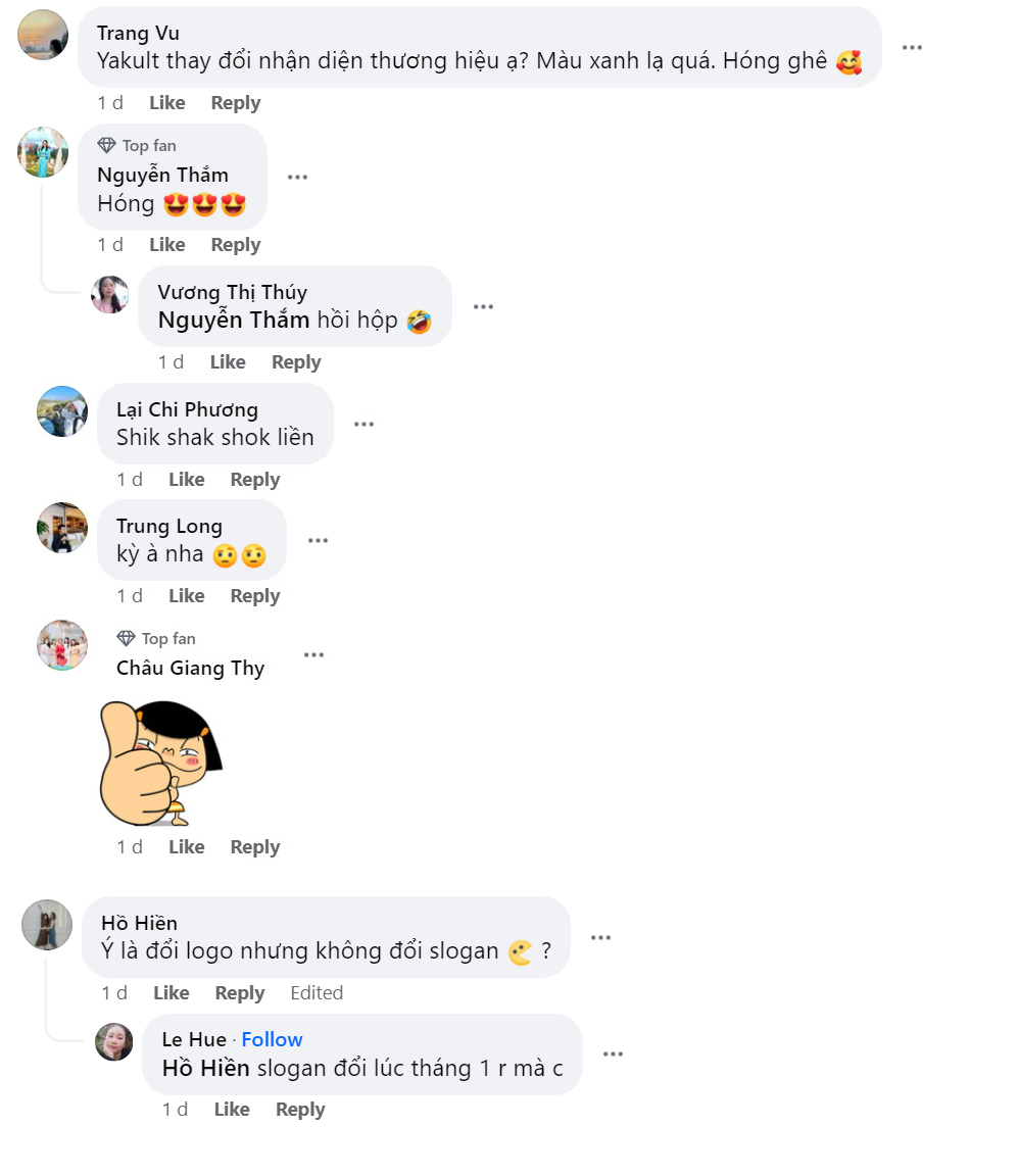 Người tiêu dùng hào hứng trước hành động bất ngờ của Yakult (Nguồn: Fanpage Yakult Việt Nam)