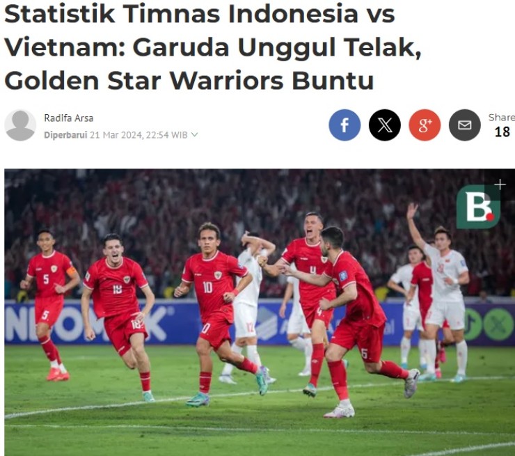 Tờ Bola chỉ ra 3 điểm mấu chốt giúp Indonesia giành chiến thắng