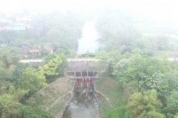 Cận cảnh vị trí sẽ xây đập dâng trên sông Hồng