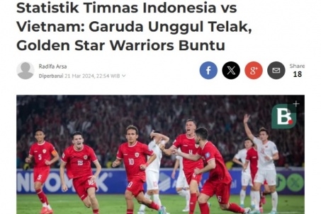 Báo Indonesia chỉ ra điểm mấu chốt trong chiến thắng trước Việt Nam