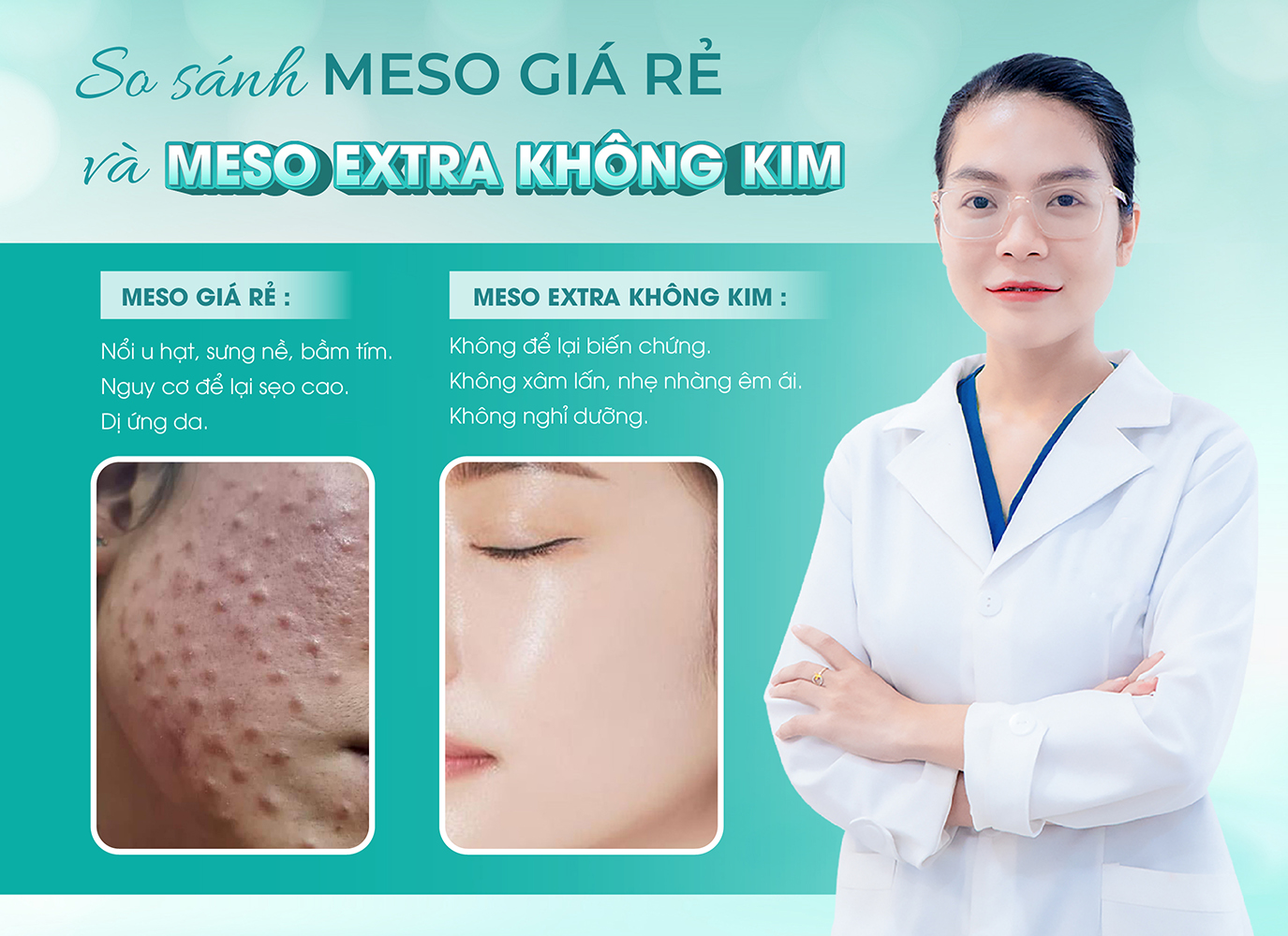 Sự khác biệt giữa Meso Extra giá rẻ và Meso Extra không kim