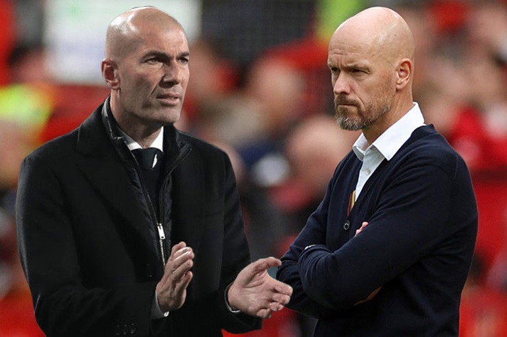 Zidane nằm trong danh sách rút gọn thay thế Ten Hag dẫn MU