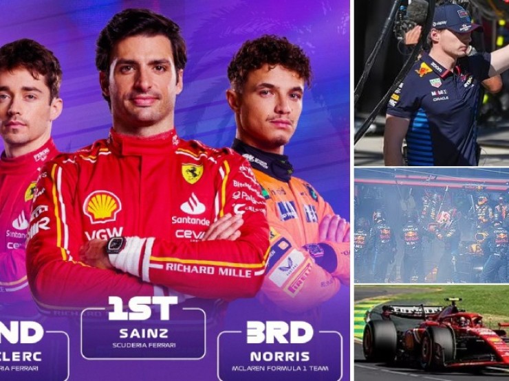 Đua xe F1, Australian GP: Thảm họa Verstappen - Hamilton bỏ cuộc, Ferrari ăn mừng