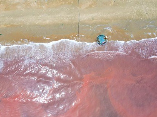 Tin tức trong ngày - Nước biển ở Hà Tĩnh xuất hiện vệt đỏ lạ dài 3 km