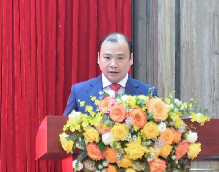 Ông Lê Hải Bình phát biểu nhận nhiệm vụ. Ảnh: VOV