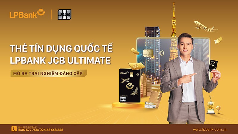 Thẻ tín dụng quốc tế LPBank JCB Ultimate là hạng thẻ tín dụng cao cấp nhất mà LPBank và JCB mang đến cho khách hàng tại Việt Nam.