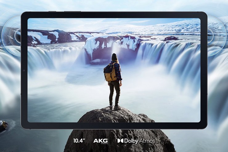 Galaxy Tab S6 Lite (2024) có âm thanh sóng động và màn hình đẹp mắt.