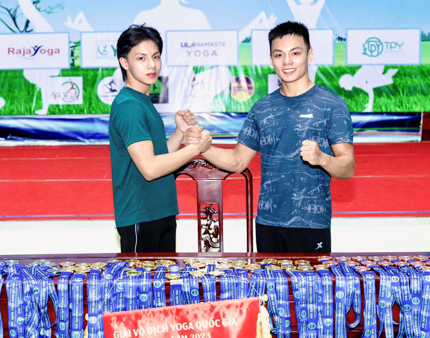 Kiện tướng Nam Khánh và anh trai Kiện tướng Thành Nam tại giải đấu Quốc Gia Năm 2023