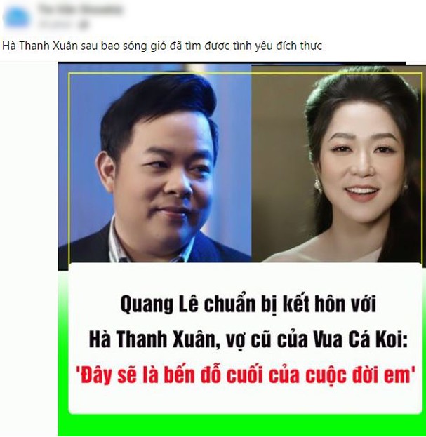 Thực hư tin "Quang Lê sắp kết hôn với Hà Thanh Xuân" - 1