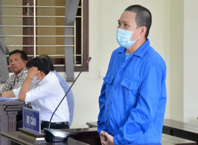 Bị cáo Nguyễn Văn Thanh tại tòa. Ảnh: Hoàng Nam