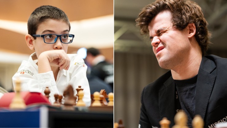 Cậu mẹ 10 tuổi hạ gục "Người khổng lồ" cờ vua Carlsen&nbsp;