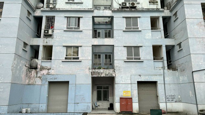 Một góc tòa tái định cư tại khu đô thị Thành phố giao lưu, quận Bắc Từ Liêm. Ảnh: Ngọc Diễm